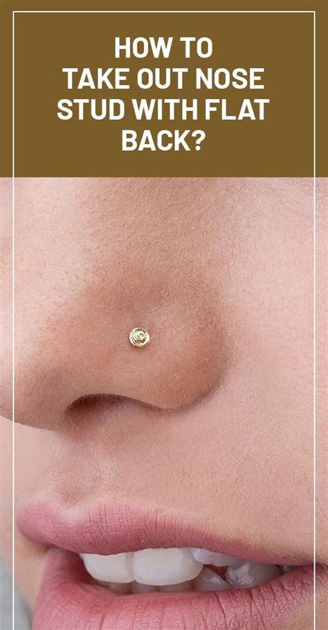 how to change flat back nose stud